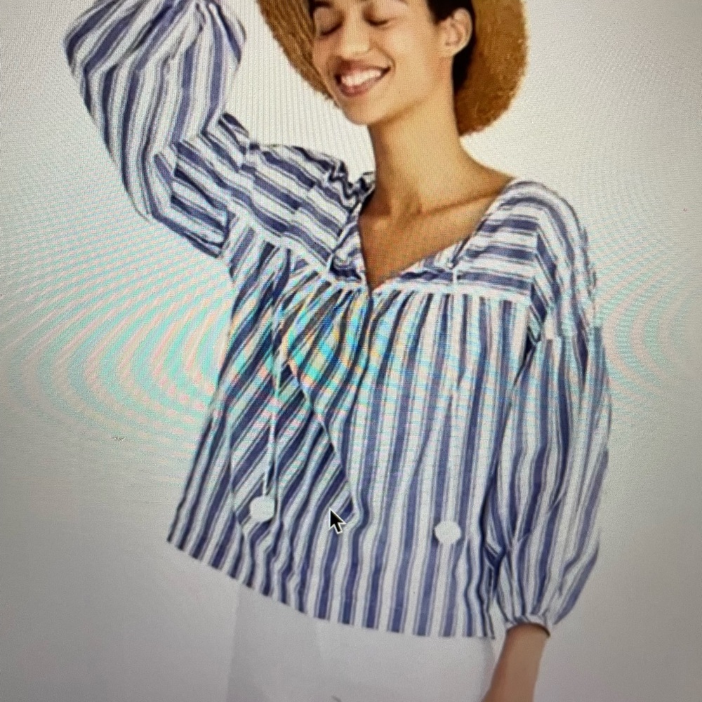 Madewell Peasant Shea Stripe Top